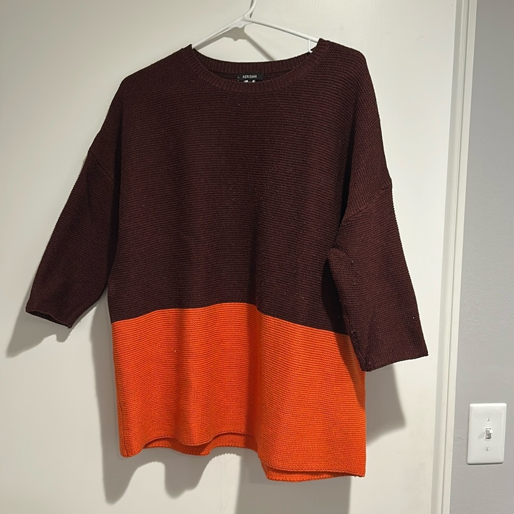 Kerisma Maroon and Orange Sweater